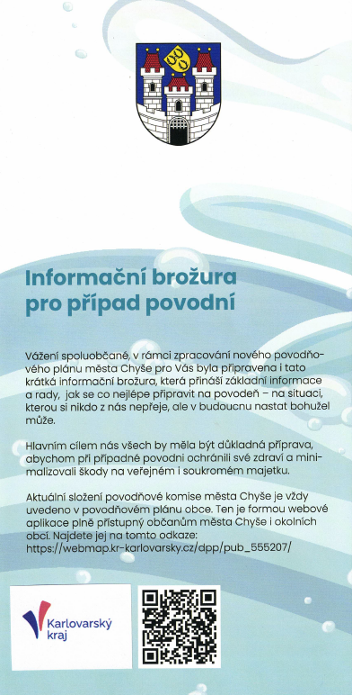 Informační brožura pro&nbsp;případ povodní